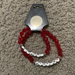 Matching sister bracelets